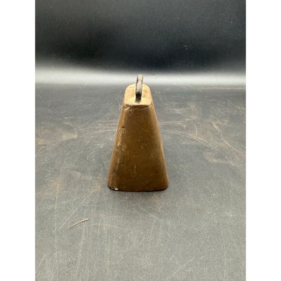 Antique Farmhouse Rustic Small Brass Cowbell - Picture 2 of 8